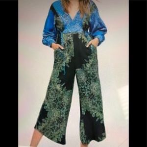 Free People blooming fields jumpsuit